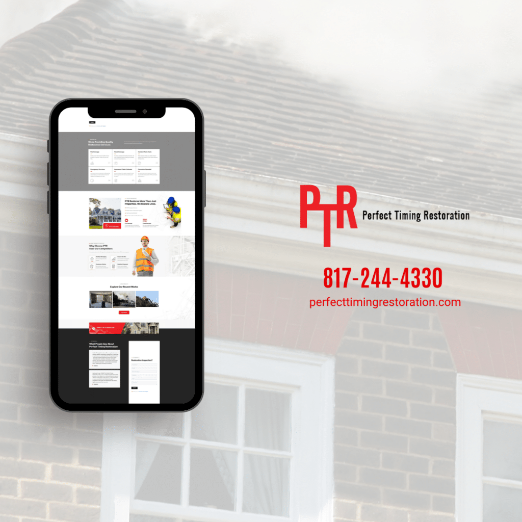 graphic for construction company websites Perfect Timing Restoration » Advent Trinity Marketing Agency graphic for construction company websites Perfect Timing Restoration