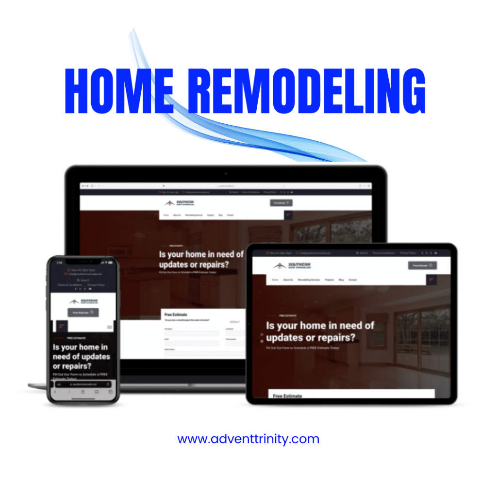 graphic for construction company websites Southern Home Remodeling » Advent Trinity Marketing Agency graphic for construction company websites Southern Home Remodeling